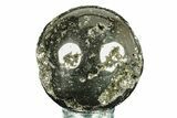 Polished Pyrite Sphere - Peru #264454-1